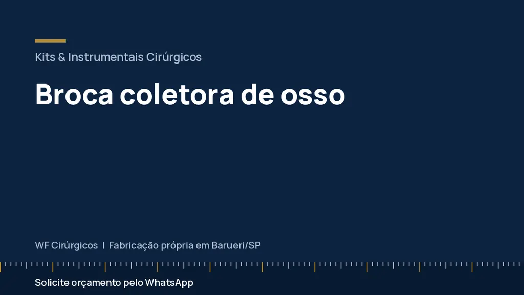 Broca coletora de osso — WF Cirúrgicos