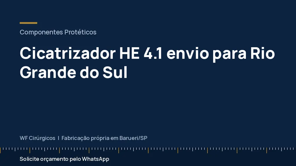 Cicatrizador HE 4.1 envio para Rio Grande do Sul — WF Cirúrgicos