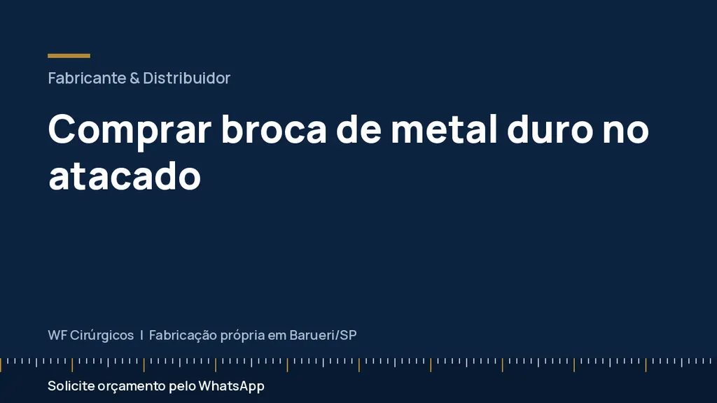 Comprar broca de metal duro no atacado — WF Cirúrgicos