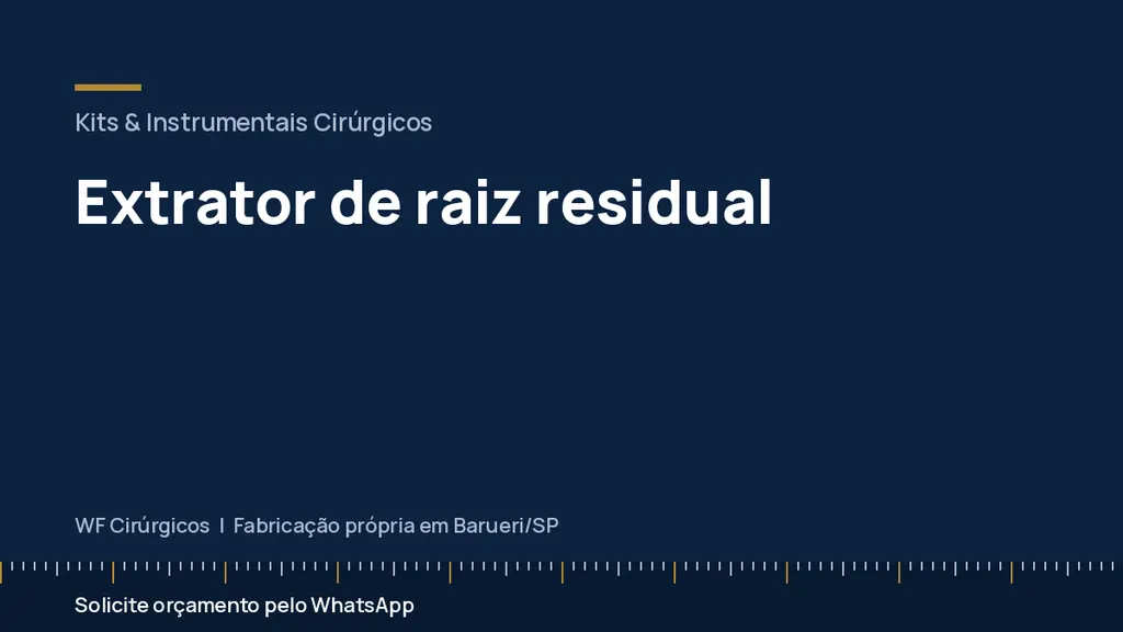 Extrator de raiz residual — WF Cirúrgicos