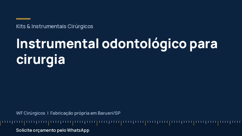 Instrumental odontológico para cirurgia — WF Cirúrgicos