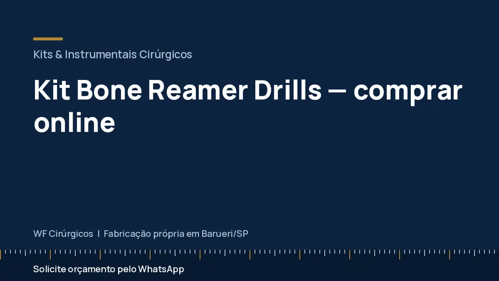 Kit Bone Reamer Drills — comprar online — WF Cirúrgicos