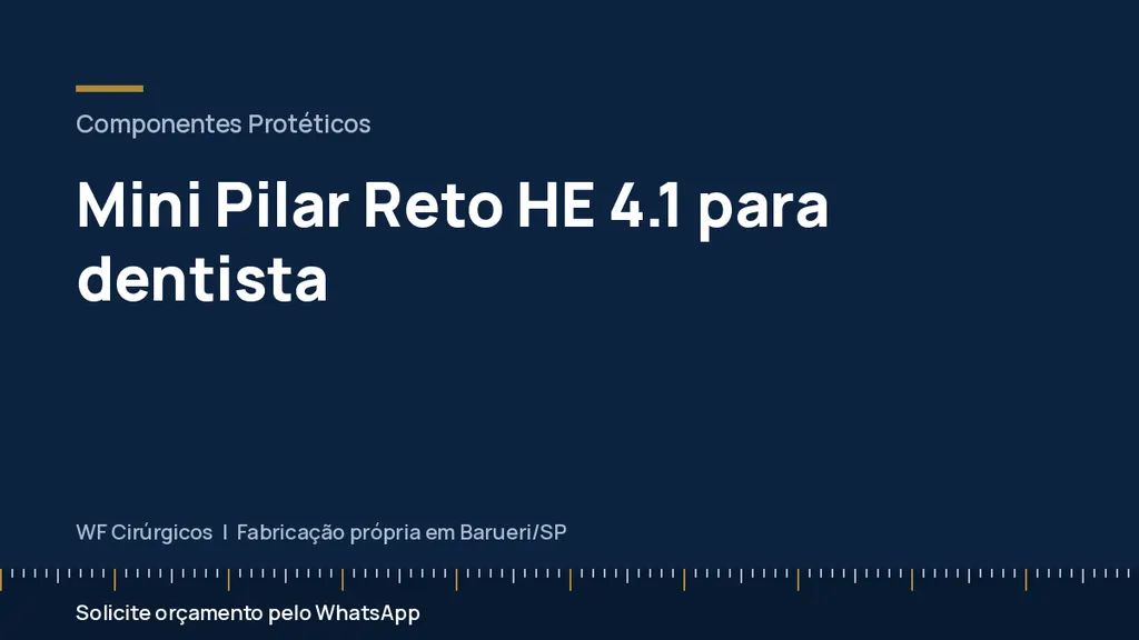Mini Pilar Reto HE 4.1 para dentista — WF Cirúrgicos