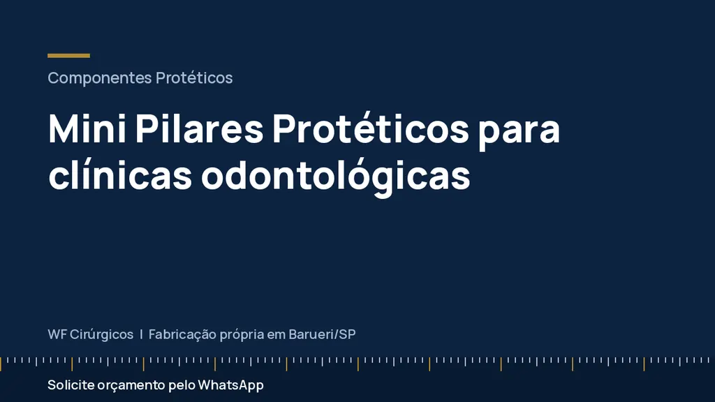 Mini Pilares Protéticos para clínicas odontológicas — WF Cirúrgicos